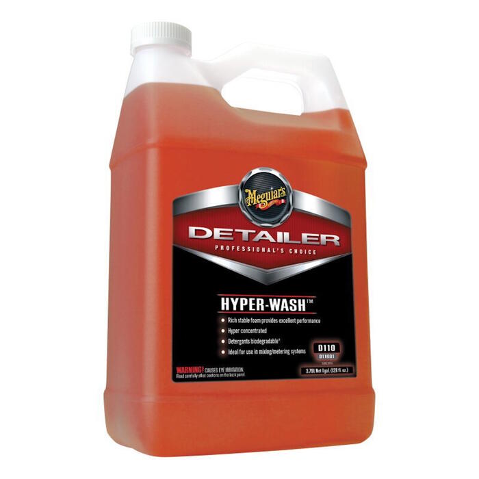 Meguiar's D11001 Hyper Wash Активная пена для мойки авто, высококонцентрированный раствор 3,78 л (D11001)