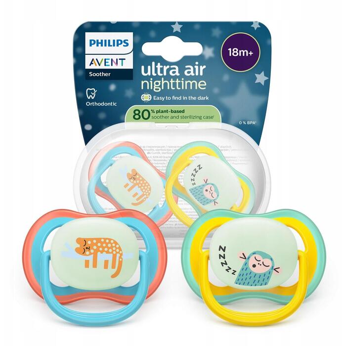 Philips Avent māneklītis Ultra Air Night, NEUTRAL 18M+, (2gab) (SCF376/32)