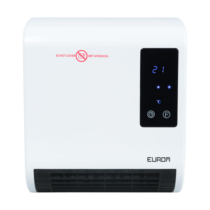 Sienas ventilatora sildītājs vannas istabas papildu