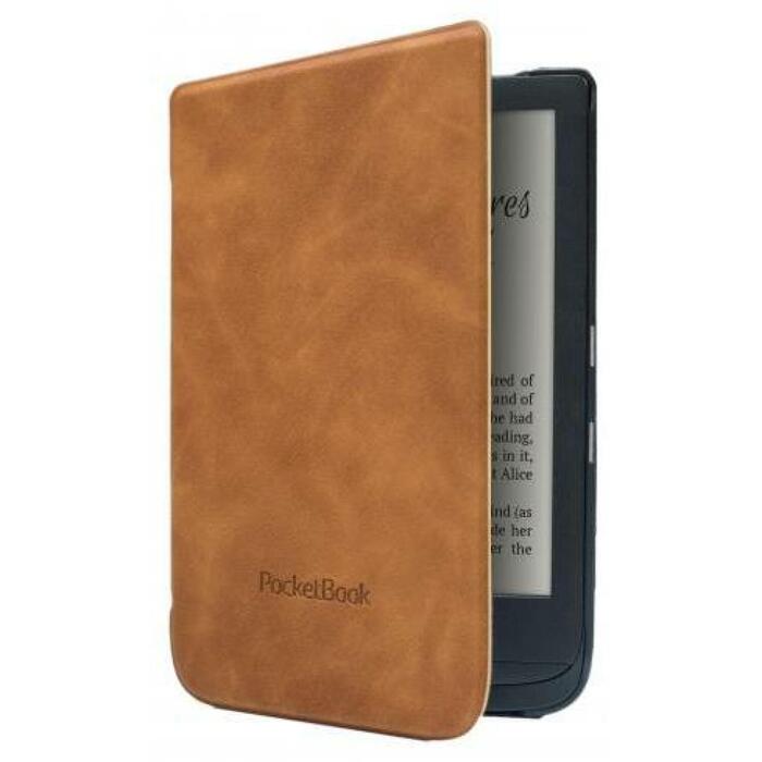 Pocketbook Чехол 6" Светло-коричневый WPUC-627-S-LB, 164x112x8mm, 0.095kg, магниты (WPUC-627-S-LB)