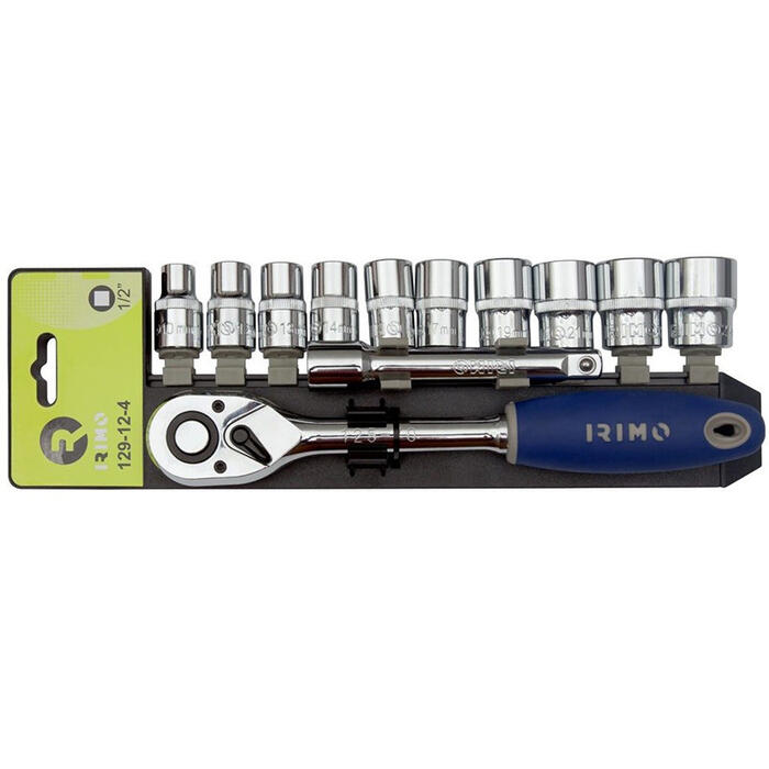 Instrumentu komplekts 1/2" 10-24mm (12gab.) IRIMO (129-12-4)