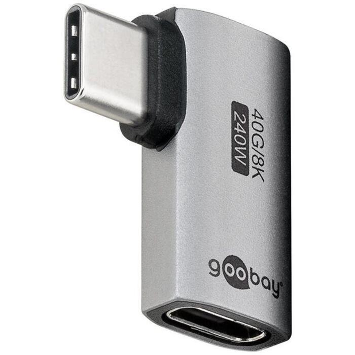 Goobay USB-C adapteris horizontāls 90°, 74441