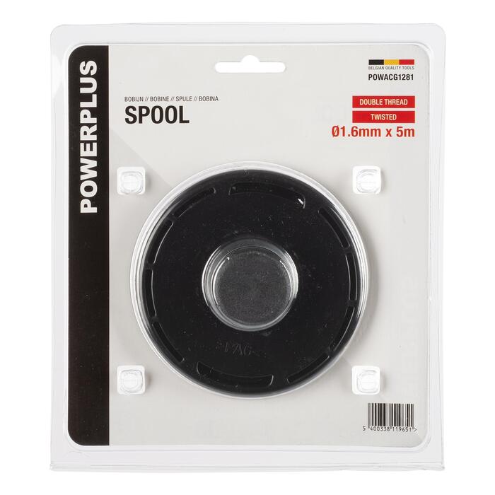 Dubultā vītne trimmerim, POWERPLUS, POWACG1281, 1.6 mm x 5 m (POWACG1281)
