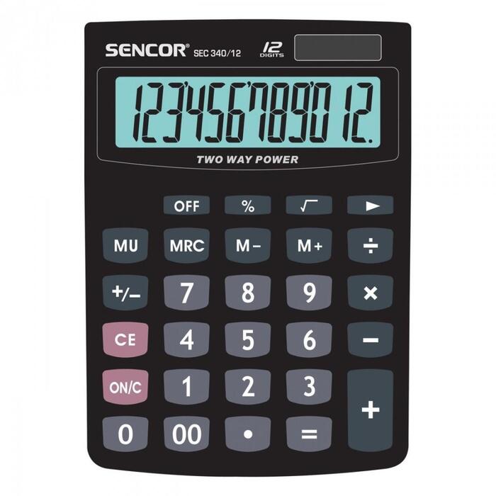Sencor SEC 340/12 galda kalkulators, 12