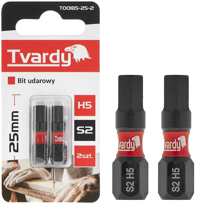 GEKO Ietekmes skrūvgrieža uzgaļi H5 25mm