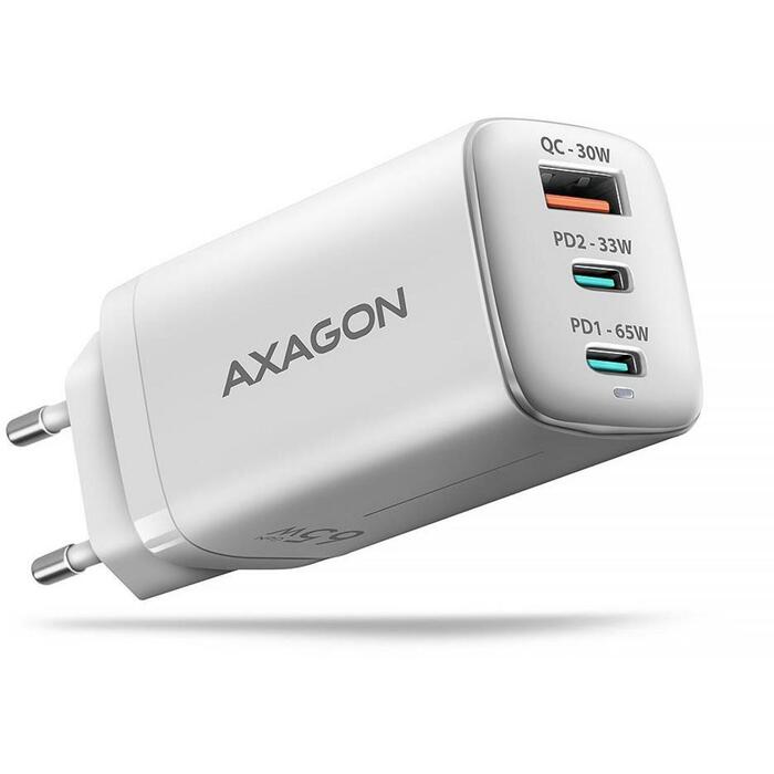 Axagon lādētājs ACU-DPQ65W 65W, 3x USB