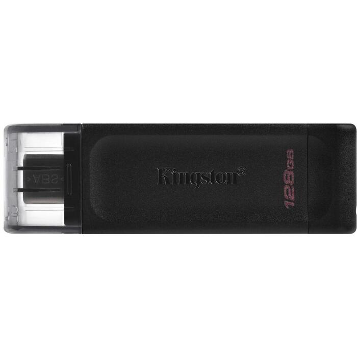 Kingston USB флешка DT70/128GB, 128 ГБ, USB-C, USB 3.2 Gen 1, черный, 1 шт. (DT70/128GB)