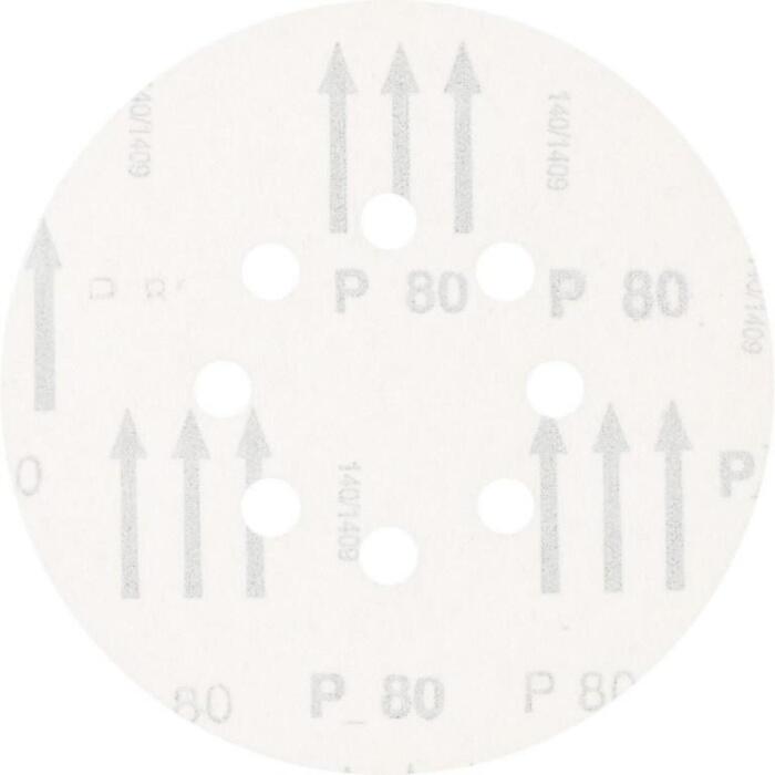 Slīpēšanas disks Velcro KSS 8 atveres 150mm P80, Pferd (599129&PFERD)