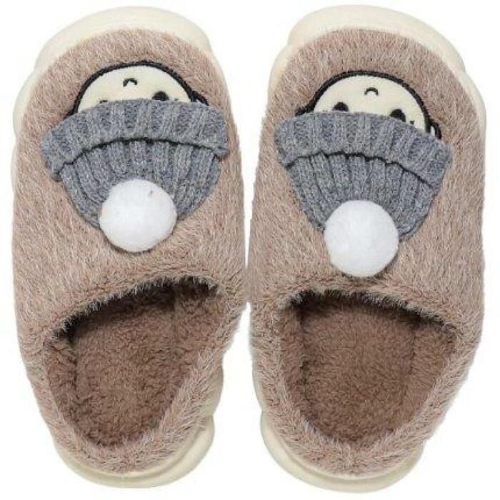 Besk Istabas čības 9139943, 30/31, pelēki-brūna