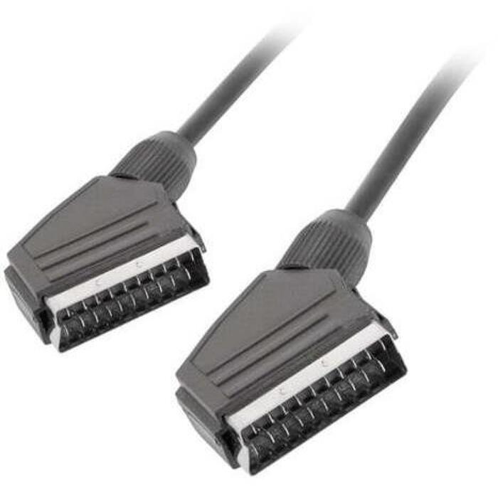 Lanberg CA-EUEU-10CC-0018-BK SCART kabelis, 1,8
