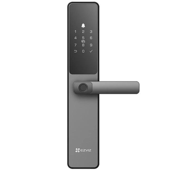 Ezviz CS-DL05 умный дверной замок, 7 способов открытия, Wi-Fi 2.4GHz, Bluetooth, IP65, 50 отпечатков, 50 карт, 50 PIN, USB-C (CS-DL05)