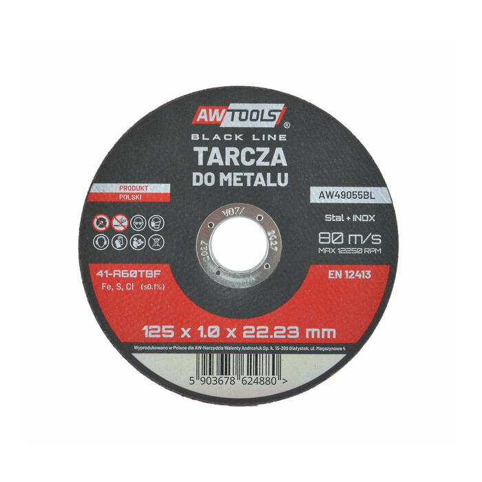 Metāla griešanas disks 125mm, 1.0mm