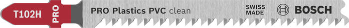 5 figūrzāģa asmeņi T 102 H, Clean for PVC, Figūrzāģiem PRO PLASTICS PVC CLEAN T102H FIGŪRZĀĢA ASMENS, 2608667446, BOSCH (2608667446)
