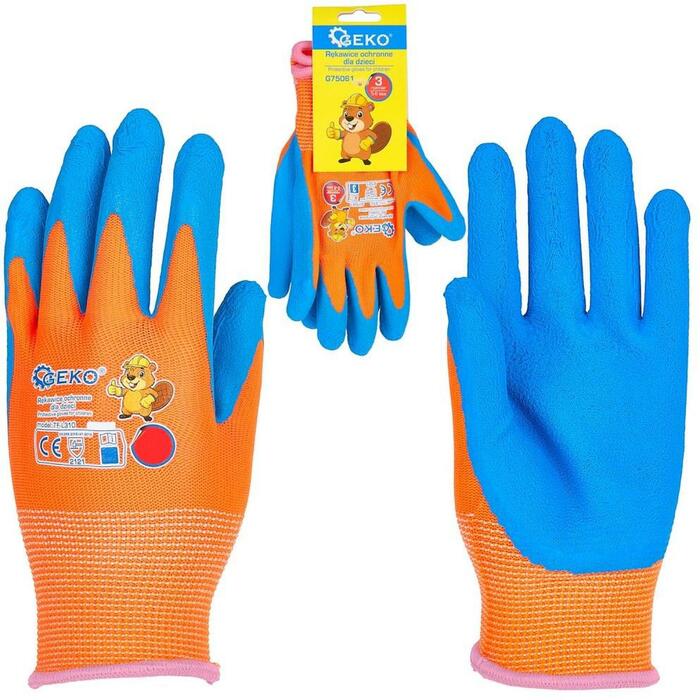 Geko Aizsargcimdi, G75061, 3, poliesters (13G)