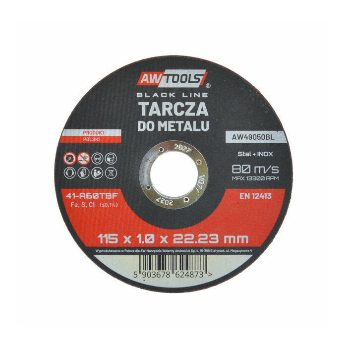 Metāla griešanas disks 115mm, 1.0mm