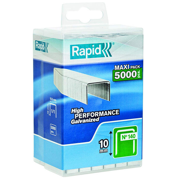 Skavas No140 10mm 5000gab, plastmasas iepakojumā