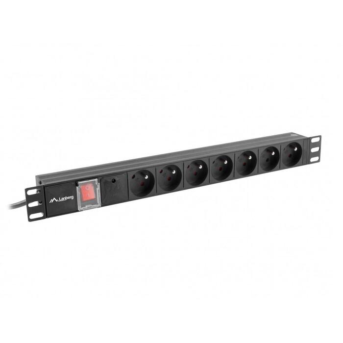 Lanberg Pārsprieguma aizsargs Rack PDU 19"