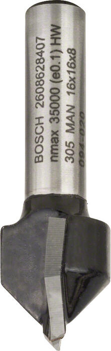 V-gropes frēze HM 90o, l=16mm,kāts
