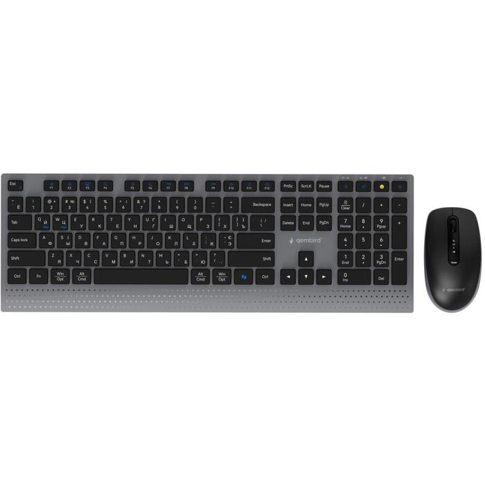 Gembird KBS-WPS-02-CYRL Dual-mode slim wireless desktop