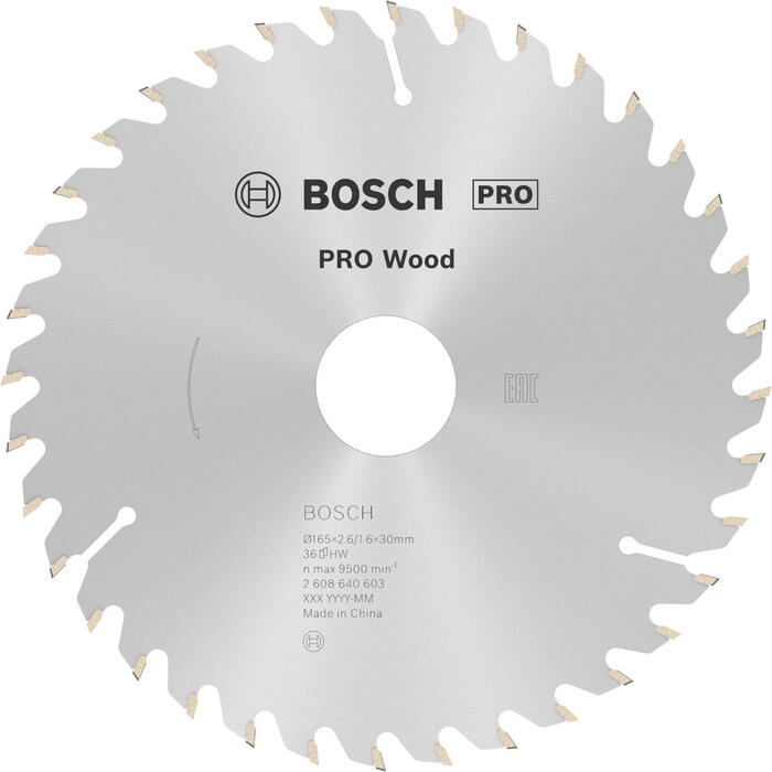 Ripzāģa disks 165x30 mm Optiline Wood
