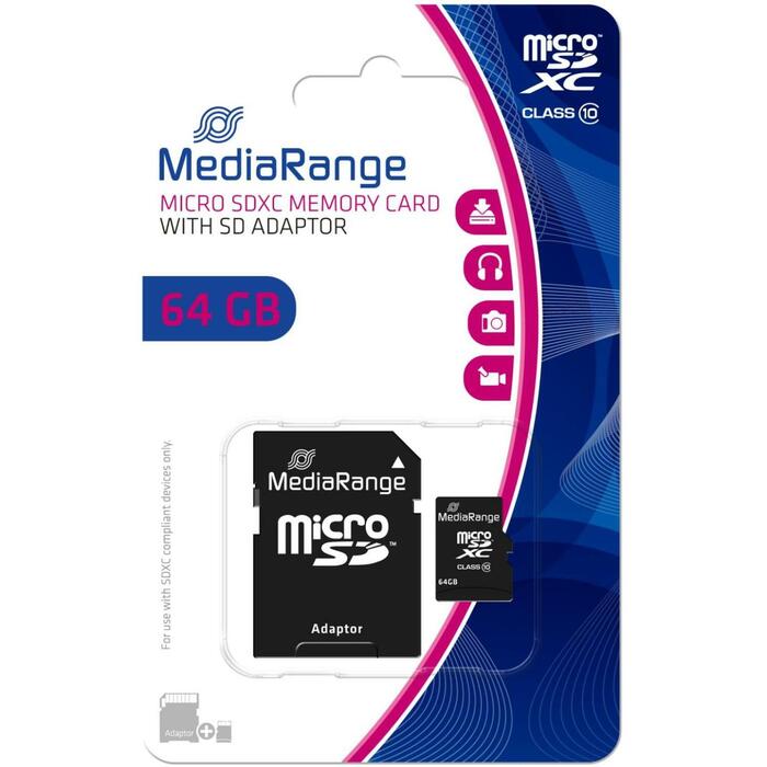 Mediarange Micro SDXC 64GB MR955, 60