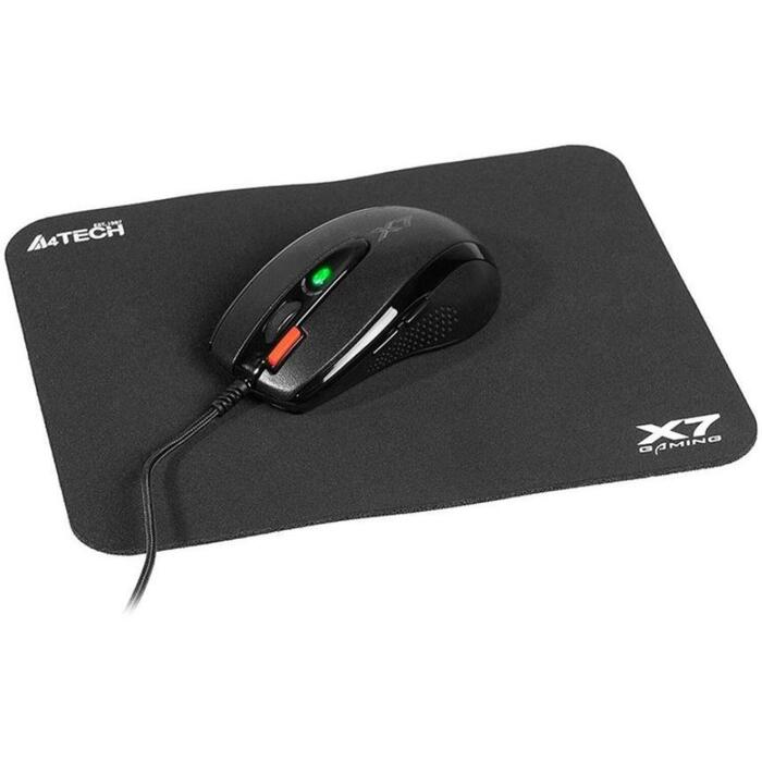 A4Tech X-Game X-7120 pele + peles paliktnis A4TMYS46028, 3000 dpi, 7 pogas, 1.8 m kabelis, optiskais sensors, vadu savienojums (A4TMYS46028)
