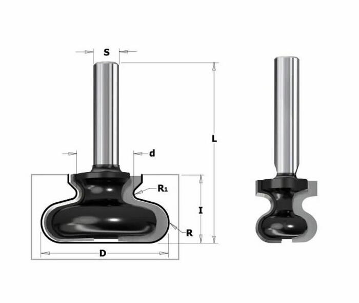 Cmt Frēzes asmens K955-380, 38,1mm