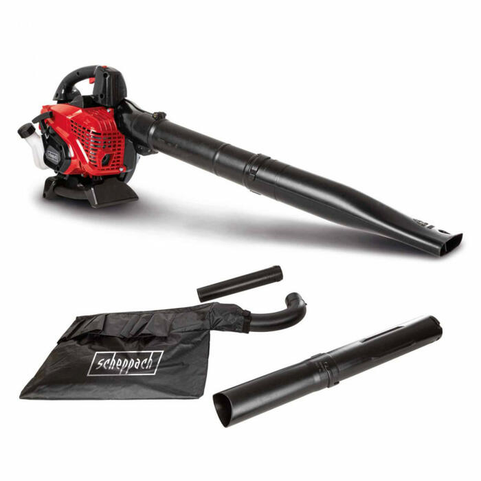 Scheppach LBH3500P 5911106903 воздуходувка/пылесос для листьев, 25,4 см³, 0,9 кВт, 260 км/ч, 790 м³/ч, 400 мл, 10:1, обдув (5911106903)