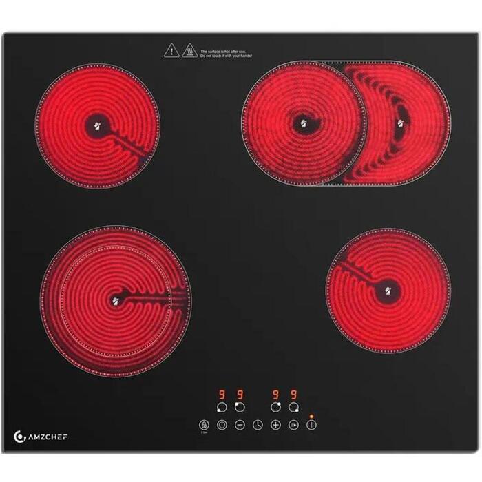 AMZCHEF CE-T-72CB4xyP200-LBHA keramikas plīts, 4 zonām