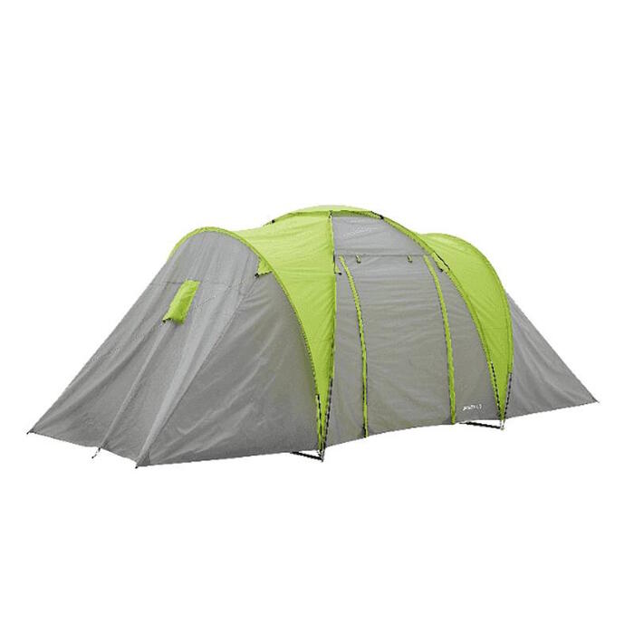 Kempinga telts atpūtai un ceļošanai 4 personām 460x220x190cm Zila 9106068 BESK (9106068)