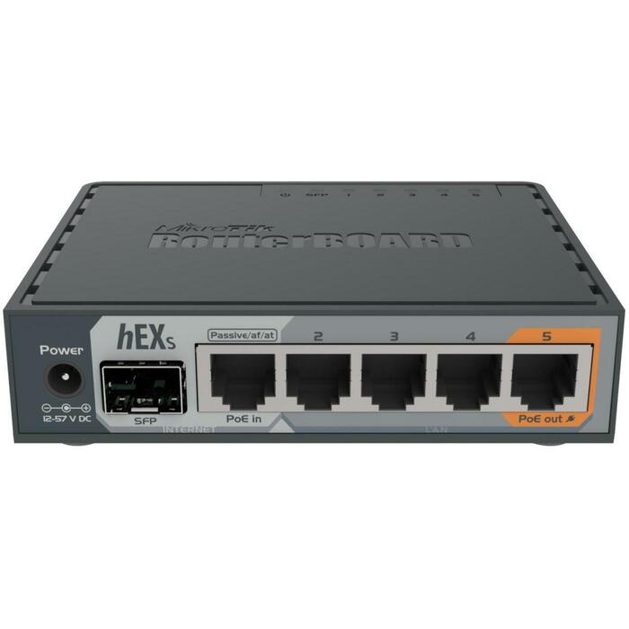 Mikrotik RB760IGS maršrutētājs, 5x 10/100/1000M porti