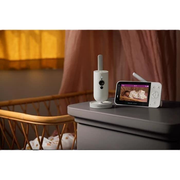 Philips Avent EcoOwl Connected SCD953/26, радионяня, Full HD 1080p, 4,3" экран, 400м, Wi-Fi, ночное видение, 2,4 ГГц (SCD953/26)
