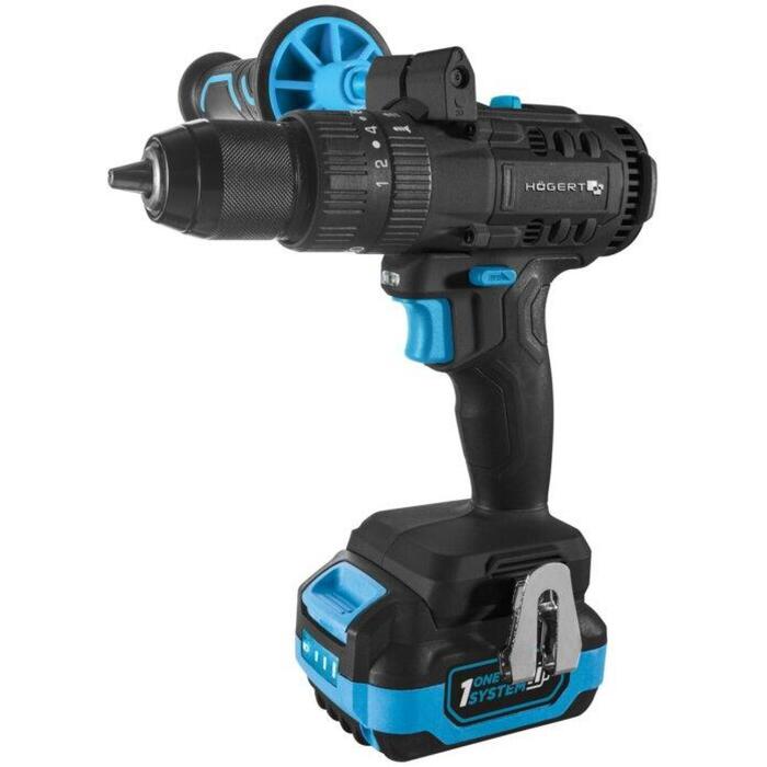 Hogert HT2E223-0PD-A20-PROMO Triecienurbjmašīna/skrūvgriezis, 18V, 80Nm, 2x0