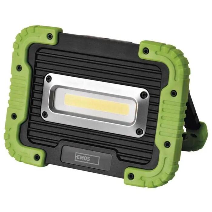 Emos COB LED аккумуляторный рабочий светильник P4534, 600 lm, 3000 mAh, 2 режима, IP44, ударопрочный, USB кабель (P4534)