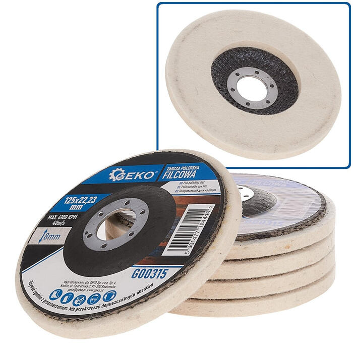 Geko Filca pulēšanas disks 125mm G00315