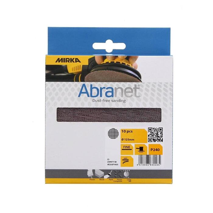MIRKA Abrazīvs ABRANET 125mm P240 FP 10 gb. (AE232F1025)