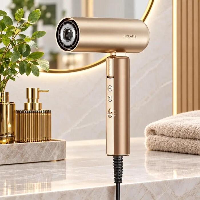 HAIR DRYER POCKET AURA/GOLD AZP20A-GD DREAME (AZP20A-GD)