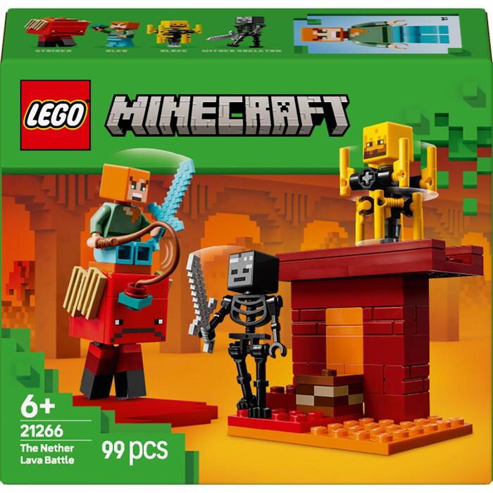 LEGO Minecraft Nether lavas kauja 21266