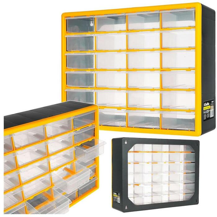 Keltin 24 atvilktņu plastmasas organizators, 24