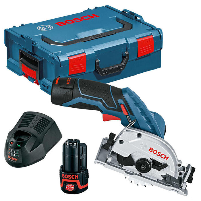 Аккумуляторная циркулярная пила ГКС 12V-26, 2x3.0Ah 06016A1005 BOSCH (06016A1005)