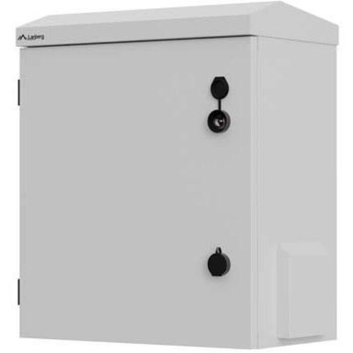 Lanberg шкаф стойка WAH1-4250-00S, 3U, 10", IP55, IK10, 420x300x500мм, серый, металл, 1 вентилятор, 50кг, 180° (WAH1-4250-00S)
