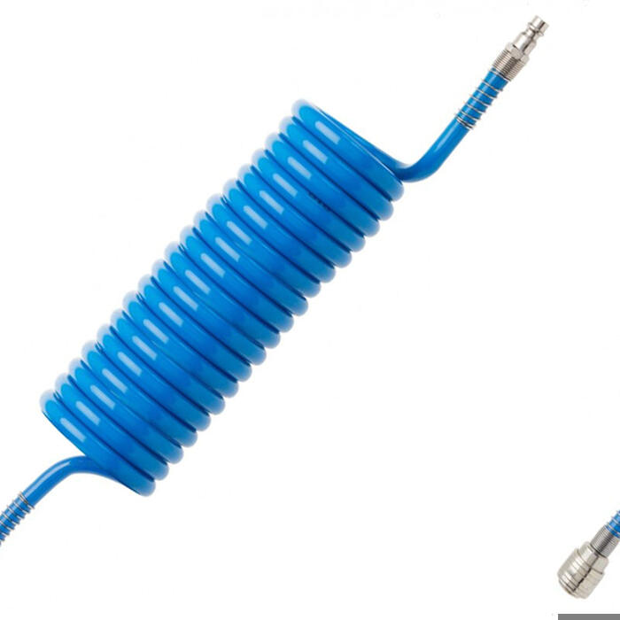 Hogert HT4R894 gaisa šļūtene, PU, 9m, 8×12mm, 1/4", spirālveida (HT4R894)