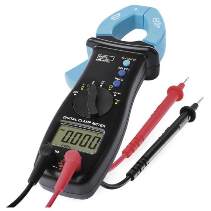 Emos Токовый мультиметр MD-410C M0400N, 400A AC, 400A DC, 4-600V AC, 400mV-600V DC, 400Ω-40MΩ, автоматическое отключение (M0400N)
