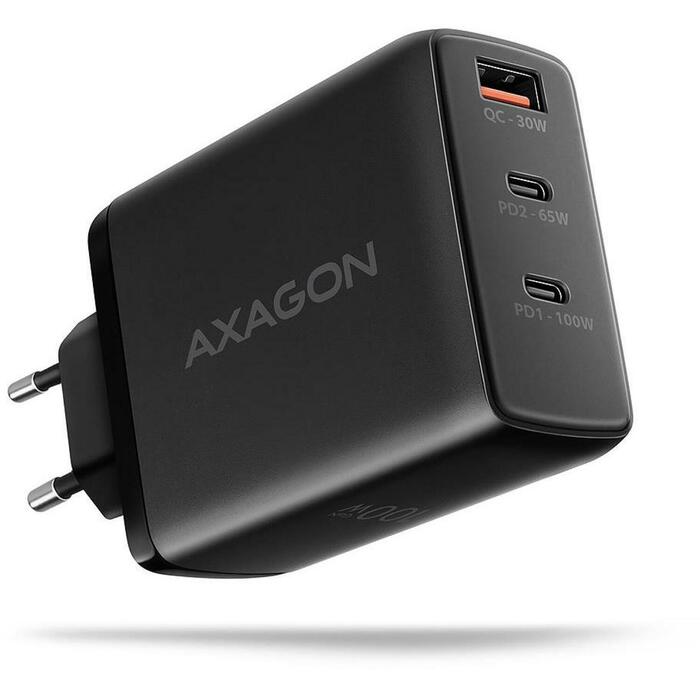 Axagon lādētājs ACU-DPQ100 100W, 100-240V, 3