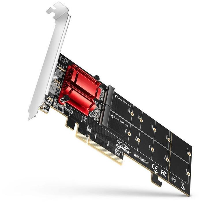 Axagon PCIe 2x NVMe M.2