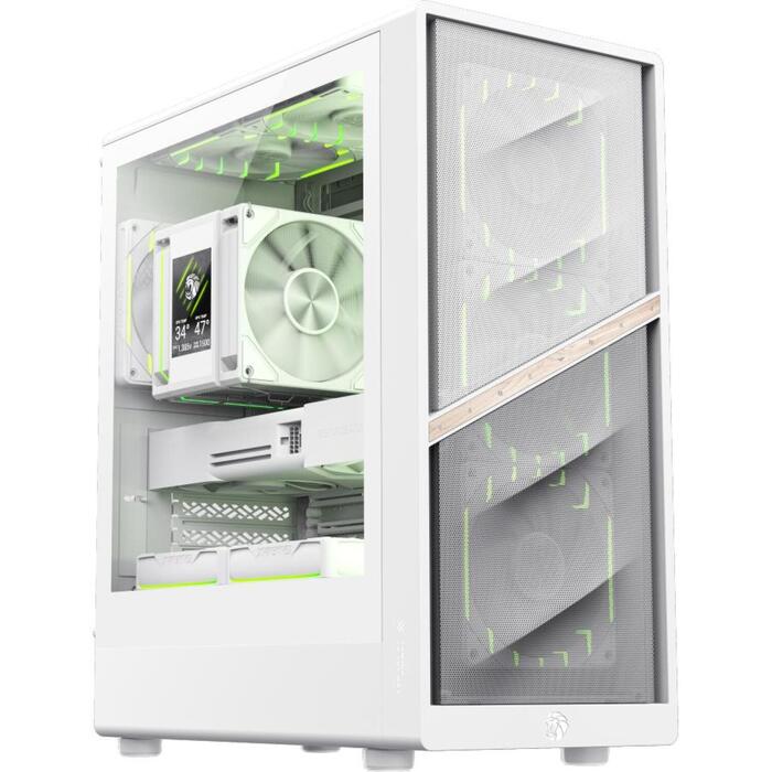 Gamemax Корпус AERIS 330 MW, 1 x 3,5HDD + 5 x 2,5SSD, 5 слотов расширения, M-ATX, USB-C, USB 3.0, USB 2.0 (AERIS 330 MW)