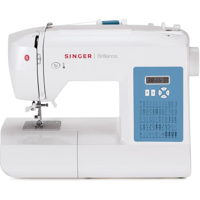Singer Šujmašīna 6160 Brilliance, 60 šuvju, 6 pogcaurumu, automātiskā diegu ievilkšana, LCD displejs (6160)