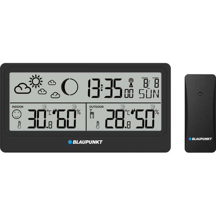Blaupunkt Meteoroloģiskā stacija WS20BK, LCD, 3xAA