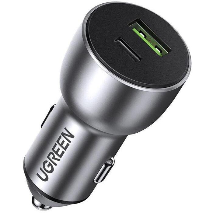 Ugreen 60980 auto lādētājs, USB/USB-C, 36W