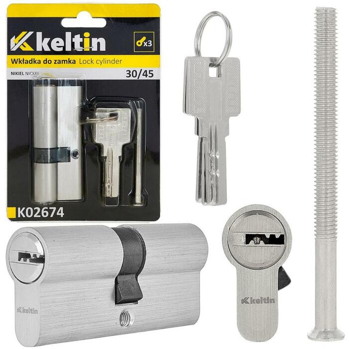 Keltin Slēdzenes cilindrs K02674, 30/30 mm